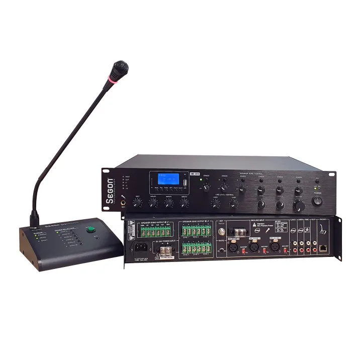 Ampli Préamplificateur 6 Zone 240W Bluetooth/Tuner/Usb/Sd/Mp3-Option Mi