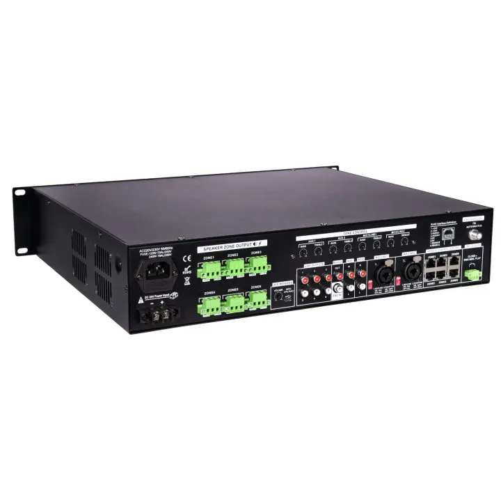 Amplificateur-Mélangeur, 6X240 W, 19" Avec 24V Et Music Cut