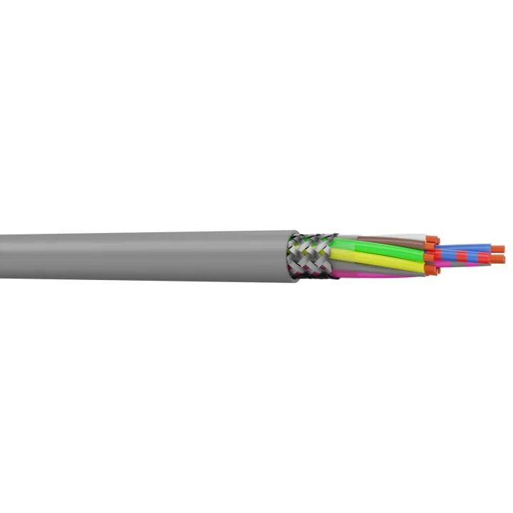 Câble Hiflex-Cy 8X0,75 Liycy  blindés code couleur DIN 47100