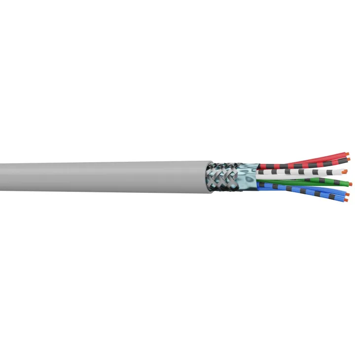 Câble de données AXINDUS, 5 paires 0.22 mm² Chlorure de polyvinyle MP22E, 100 m Gris