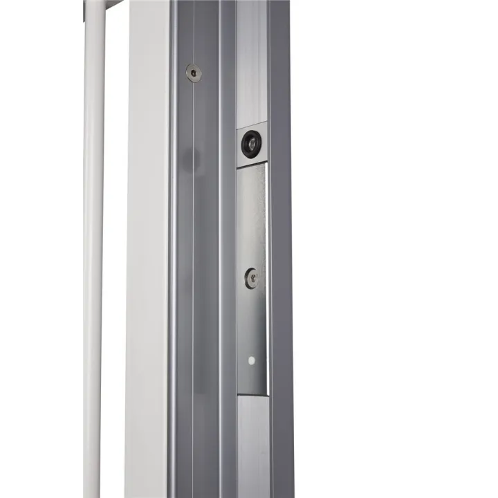 Profil en aluminium pour portails battants à combiner avec MAGUNIT-2500 en Argent