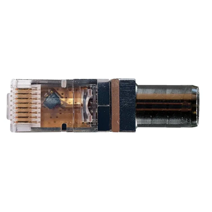 Sachet De 10 Adaptateurs Balun Rj45 Vers Iec Mâle