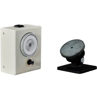 KIT VDM45-40BBS - Ventouse murale à émission - Contact de porte - 40 daN - Monotension 48VCC + Contre Plaque Articulée (mini 6p)