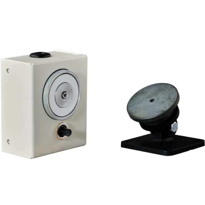 KIT VDM45-40BBS - Ventouse murale à émission - Contact de porte - 40 daN - Monotension 48VCC + Contre Plaque Articulée (mini 6p)