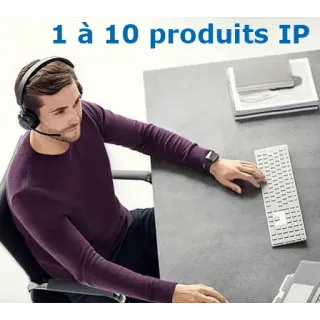 Forfait de mise en service par téléphone 2 h maximum pour 10 produits IP maximum