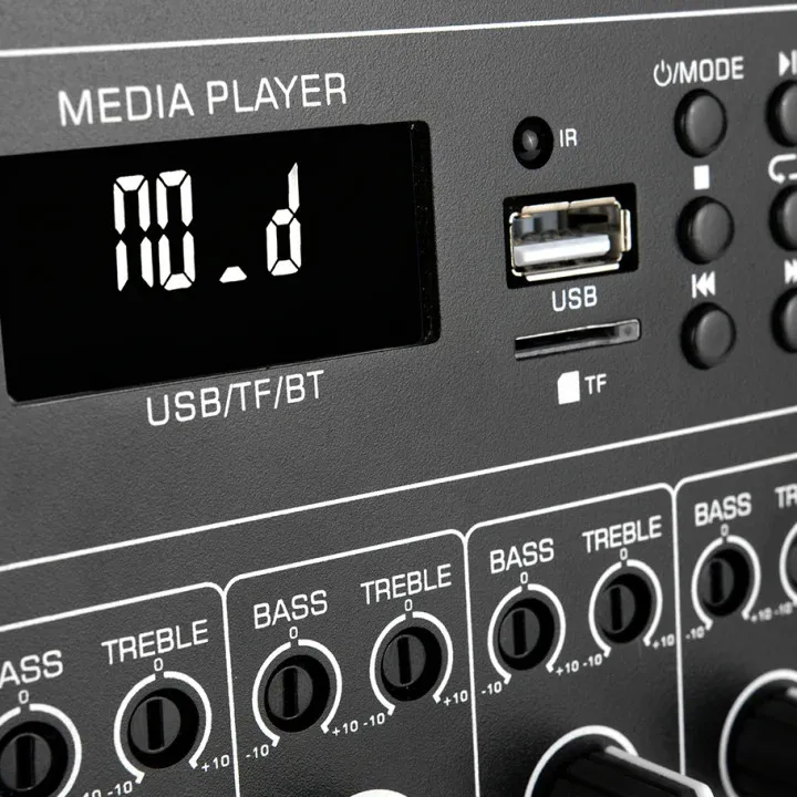 Préamplificateur mural 3 entrées + lecteur SD/USB et Bluetooth