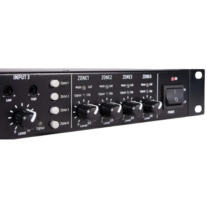 Préamplificateur 4 canaux (4 entrées / 4 sorties)-19" 1U