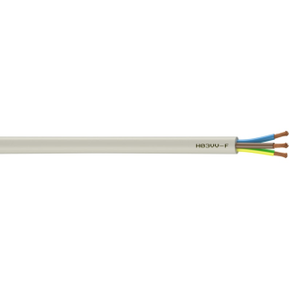 Câbles D'Alimentation Harmonisés H05Vv-F 3G0, 75 Blanc