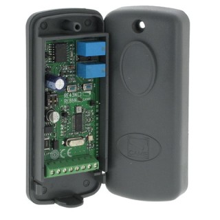 Récepteur bicanal pour l'extérieur IP54, 12 - 24V en 433,92MHz
