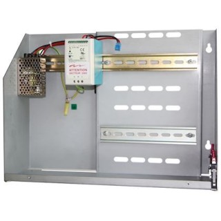 Coffret mural et alimentation 24V-emplacements prévus pour met