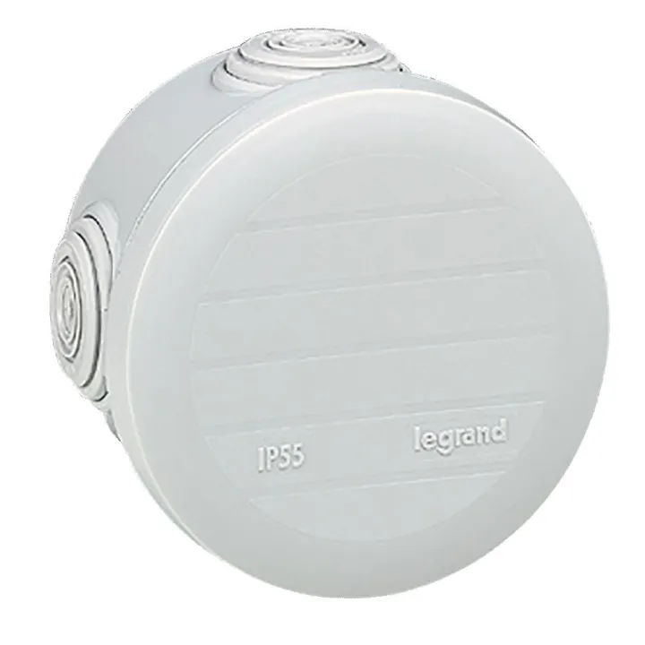 Boîte De Dérivation Ronde Plexo Ø70Mm Hauteur 45Mm - Gris Ral7035