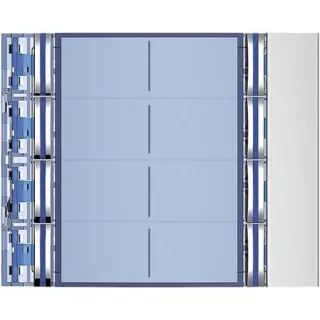 Façade Sfera New Pour Module Électronique Audio 8 Appels Sur 2 Rangées Allmetal