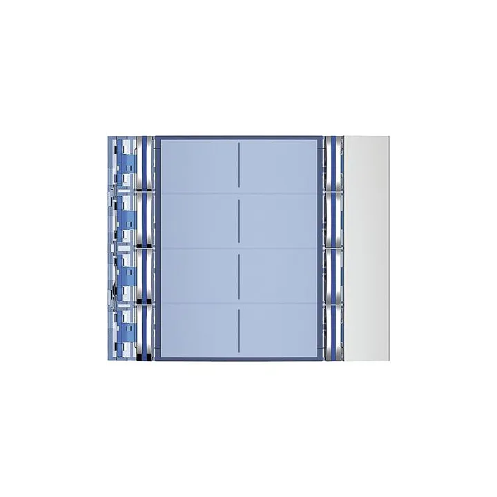 Façade Sfera New Pour Module Électronique Audio 8 Appels Sur 2 Rangées Allmetal