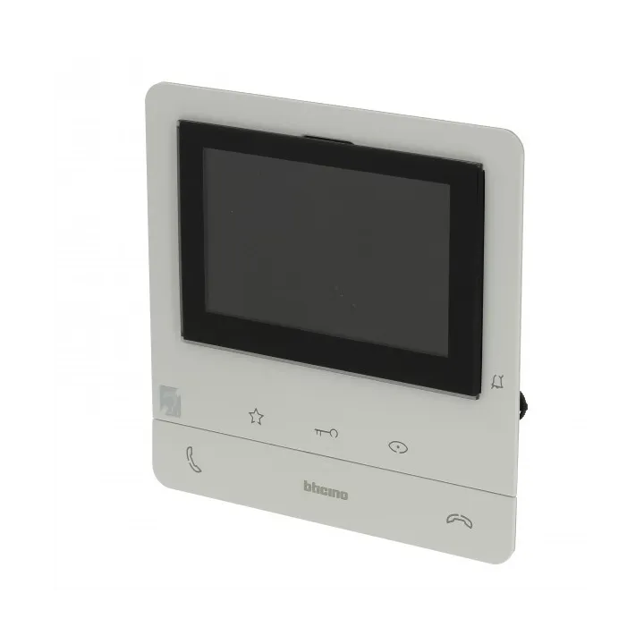 Poste Intérieur Écran 5Pouces Classe 100 Basique + Boucle Inductive - Blanc