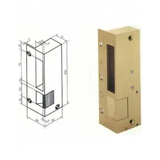 Gâche N° 5 Droite Tirant Électro Inversé 12 V Cc