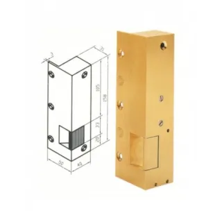 Gâche N° 8 Droite Tirant Impulsion 12 V Ac/Dc
