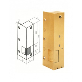 Gâche N° 8 Droite Tirant Électro Inversé 12 V Cc