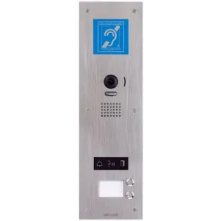 Platine Vidéo Inox Encastrée, 2 Bp, Pictos, Synthèse Vocale & Boucle Magnétique