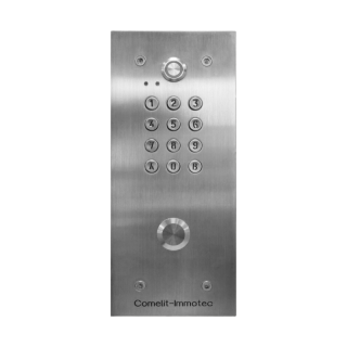 Clavier codé 500 codes façade inox
