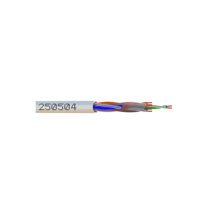 CABLE RESEAU cat6  UTP max70m. 4 paires dévidoir 305m. 250504-R3