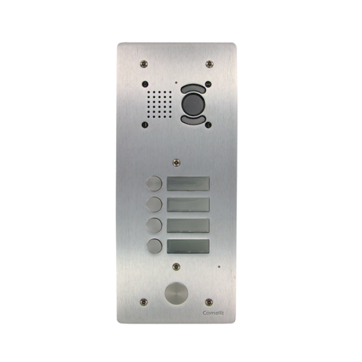 Platine 4 Bouton Poussoir Type Av4 Vidéo + Module Mh Inclu