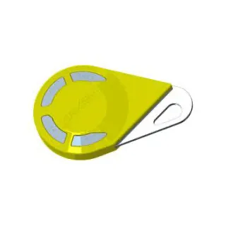 Télécommande 4 Boutons Hexact Jaune - 868 Mhz - Bi-Technologies