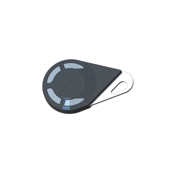 Télécommande 4 Boutons Hexact Noire - 868 Mhz - Bi-Technologies