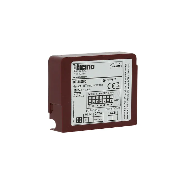 Interface De Communication Portiers Bticino Et Contrôle D'Accès Vigik® Hexact