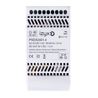 Alimentation Rail Din 230V Ac/24V Dc/1, 4A/3 Modules
