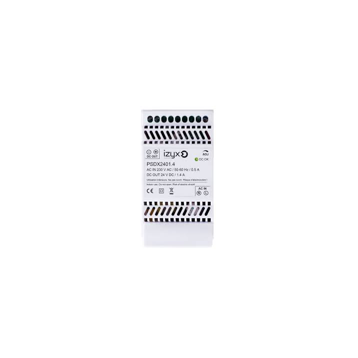 Alimentation Rail Din 230V Ac/24V Dc/1, 4A/3 Modules