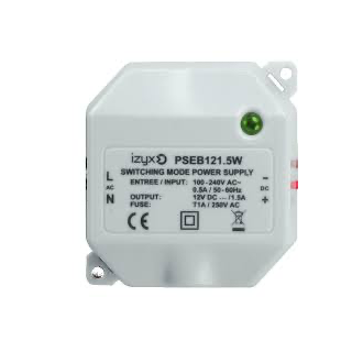 Alimentation Miniature 230V Ac/12V Dc/1,5A Bornier A Vis