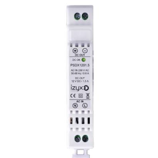 Alimentation Rail Din 230V Ac/12V Dc/1,5A/1 Module