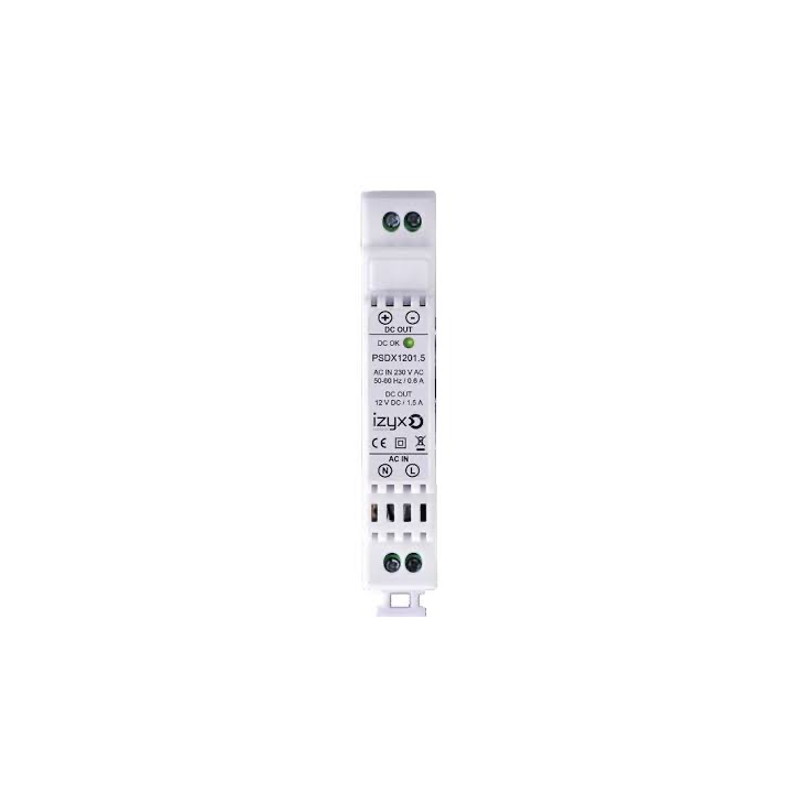 Alimentation Rail Din 230V Ac/12V Dc/1,5A/1 Module