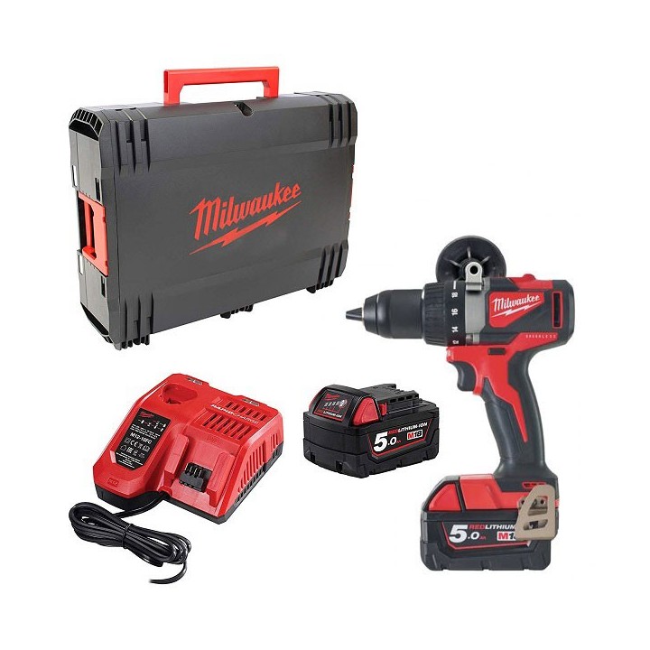M18 BLDD2-502X-Perceuse Visseuse BRUSHLESS,18V, 5,0Ah, 85 Nm