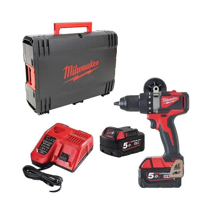 M18 Bldd2-502X Perceuse Visseuse Brushless,18V, 5,0Ah, 85 Nm