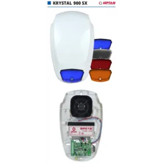 Sirène Ext Krystal +Flash A Led Nft3 Livrée Avec Sa Batterie