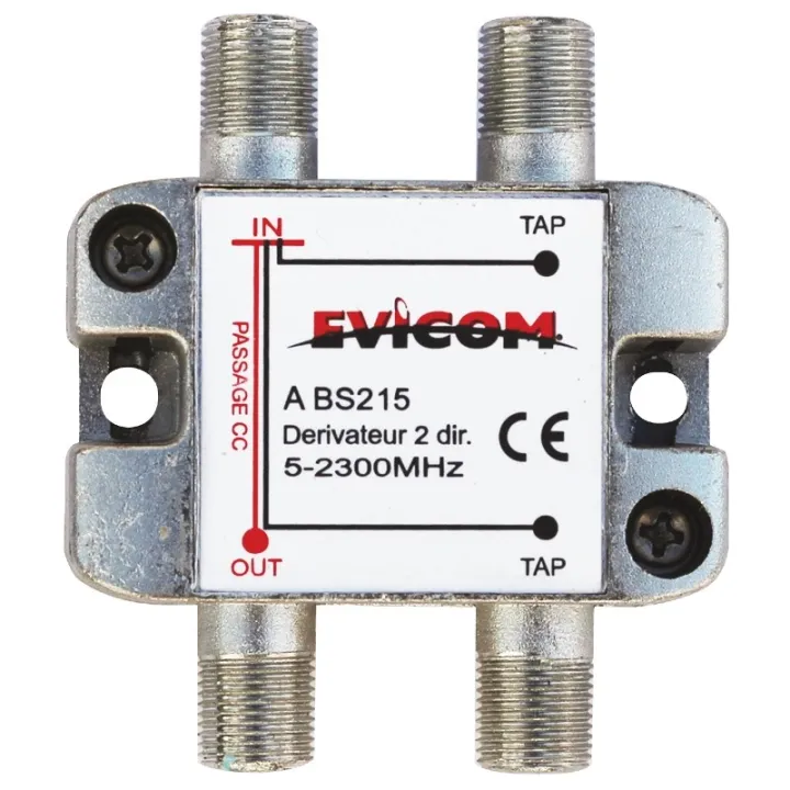 Dérivateur 5 - 2 300 MHz 2 sorties  -15 dB