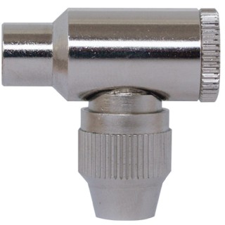 Connecteur Iec 9.52 Mâle Tv Métallique Coudée