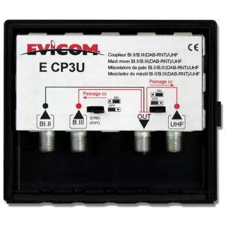 Coupleur De Mât 3 Entrée Bi -Ius / Biius / Uhf