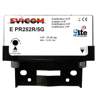 Préamplificateur Uhf Lte-5G 1 Entrée 25 Db Réglables