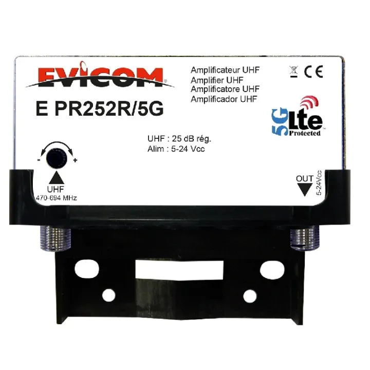 Préamplificateur Uhf Lte-5G 1 Entrée 25 Db Réglables