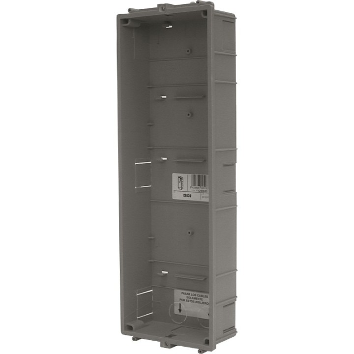 Boitier d'encastrement 1 x 3 modules pour NEXA Inox