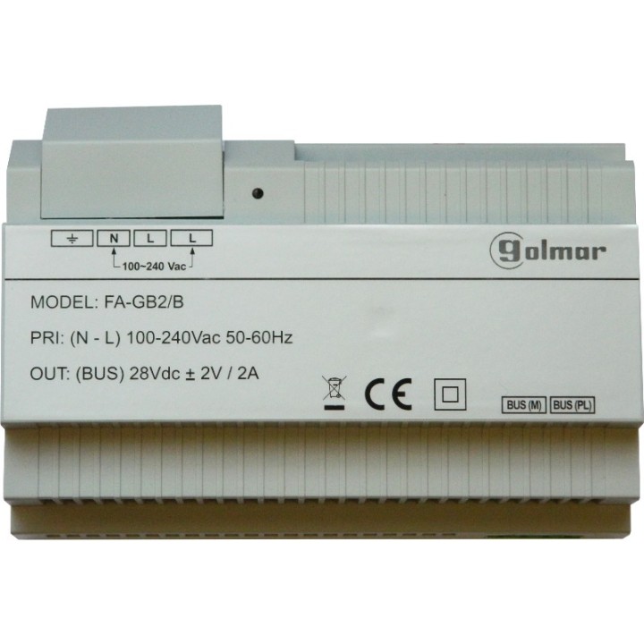 Alimentation Modulaire Bus Gb2 28 Vcc / 31 Va, 8 Modules Din