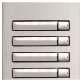 Module Nexa Aluminium4 Bouton Poussoir Sur 1 Rangée