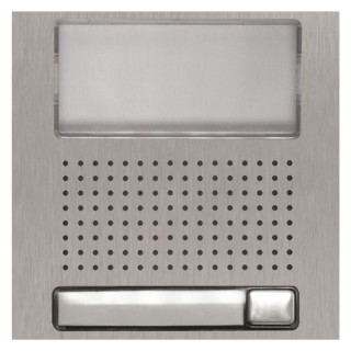 Module NEXA inox pour groupes audio et vidéo, 1 bouton d'appel, finition INOX