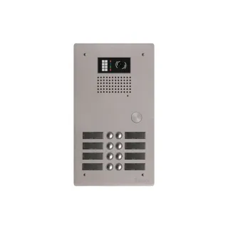 Platine Monobloc Hr Alu Audio Ou Vidéo Bus G2P 2 Rangées 8 Boutons
