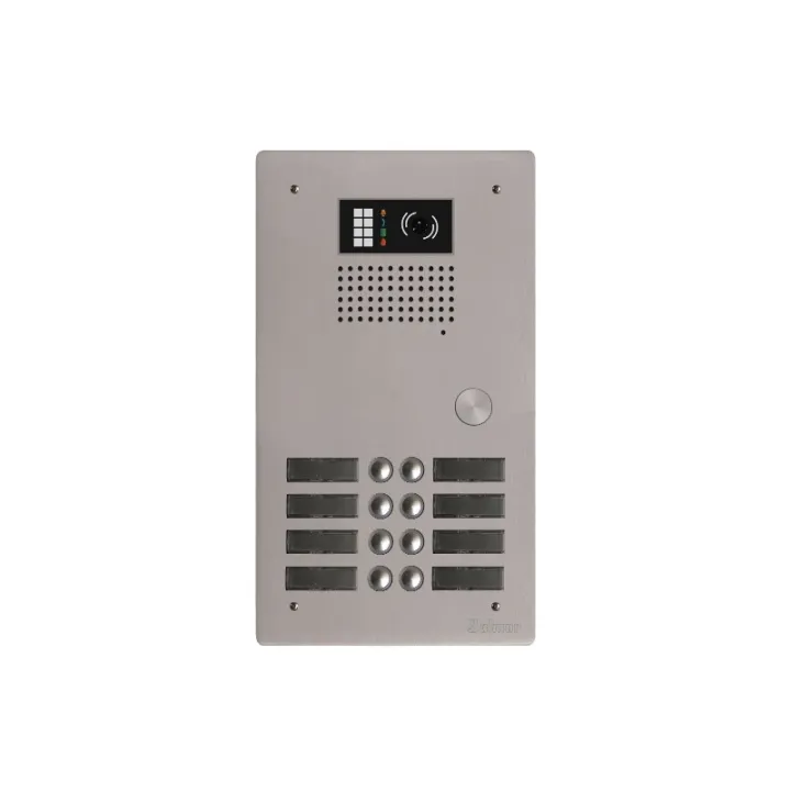 Platine Monobloc Hr Alu Audio Ou Vidéo Bus G2P 2 Rangées 8 Boutons