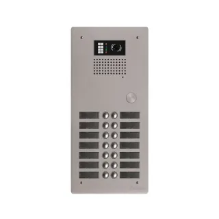 Platine Aluminium Haut-Risque Vidéo 2 Rangée 14 Bouton