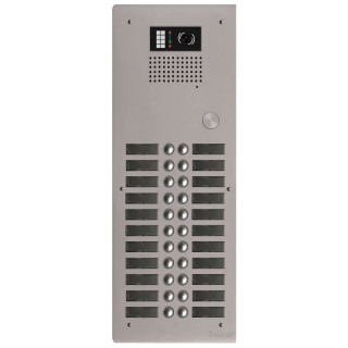 Platine Alu Haut-Risque Audio/Vidéo -20 Boutons 2 Rangées