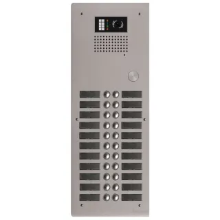 Platine Monobloc Hr Alu Audio Ou Vidéo Bus G2P 2 Rangées 20 Boutons